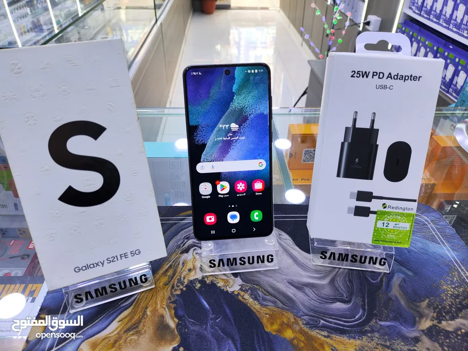 حبه انضيفه Samsung S21 FE 5G معها الكرتونه عربي جيجا 256 رام 16 هدية بكج متوفر توصيل