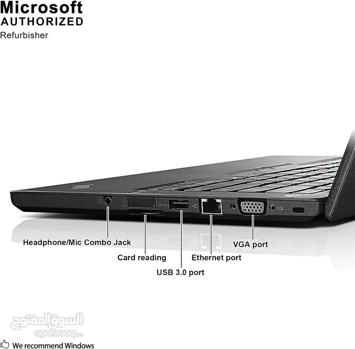 لابتوب Lenovo ThinkPad T450S - Intel Core i7-5600U 20GB DDR4, Windows 10, 256Gb SSD شبه جديد