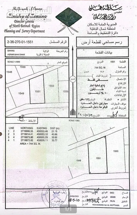 سكني في موقع جميل شناص اسرار بني عمر بمساحة كبيرة عبارة عن ارض ونص وسط المنازل والخدمات