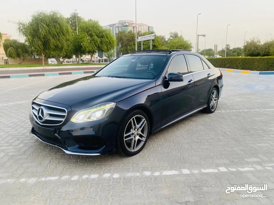 Mercedes E300 Gcc 2015 full option  Al MARAGHI service  مرسيدس E300 خليجي 2015 بحالة فل اضافات