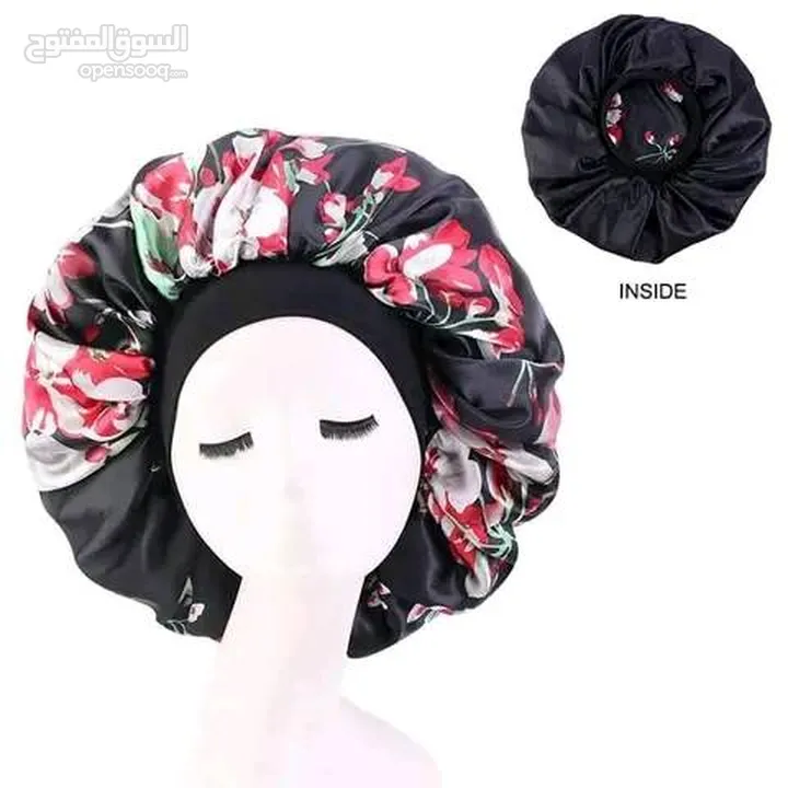 wig cap, Women's Satin Hair Bonnets with Wide Elastic Band - Sleeping Night Caps for Hair Loss