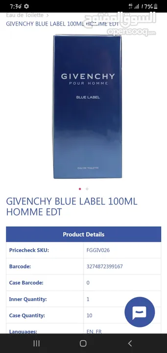 GIVENCHY BLUE LABEL original