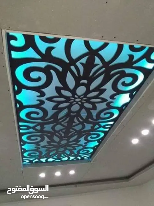 كهرباء وأحدث الديكورات المنزليه حبس بورد وتركيب بدل الخشب والرخام