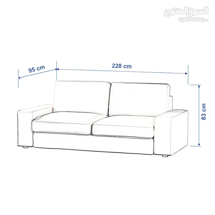 Ikea 3 Seat Sofa Kivik