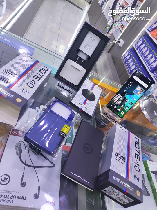 الاحديث note 40 pro plas تيتانيوم جيجا 256 رام 24 معه كامل اغراضو الاصلية متوفر توصيل
