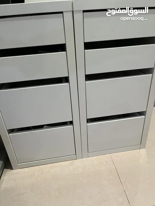 Drawers for office IKEA good condition like new  (new price for 1 18 kd)