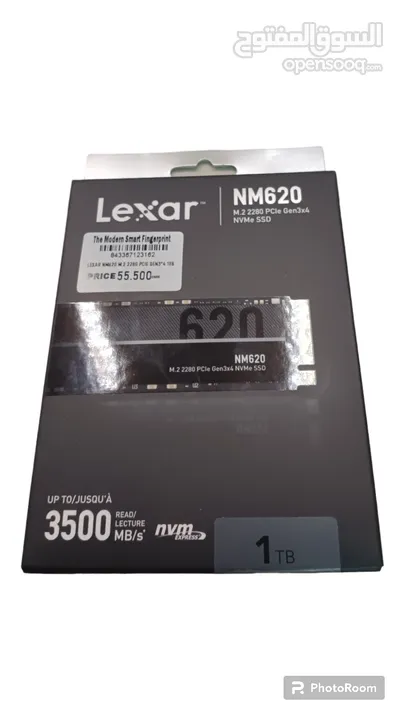 هاردسك داخلي m.2 1TBssd  بسرعه 3500 امبي اس  Lexar nm620 m.2 2280 pGIE  GEN3 *4 1TB