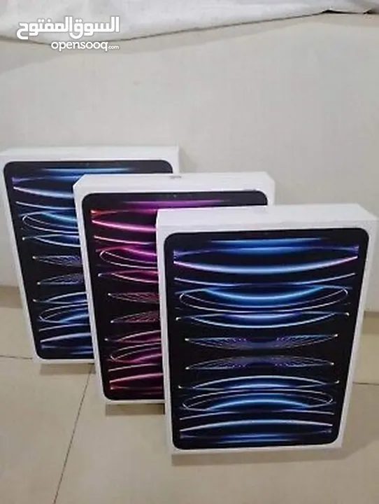 IPad 11 pro M2 2022  جديد أصلي غير مجدد كفالة لمدة عام من تاريخ الشراء الجهاز