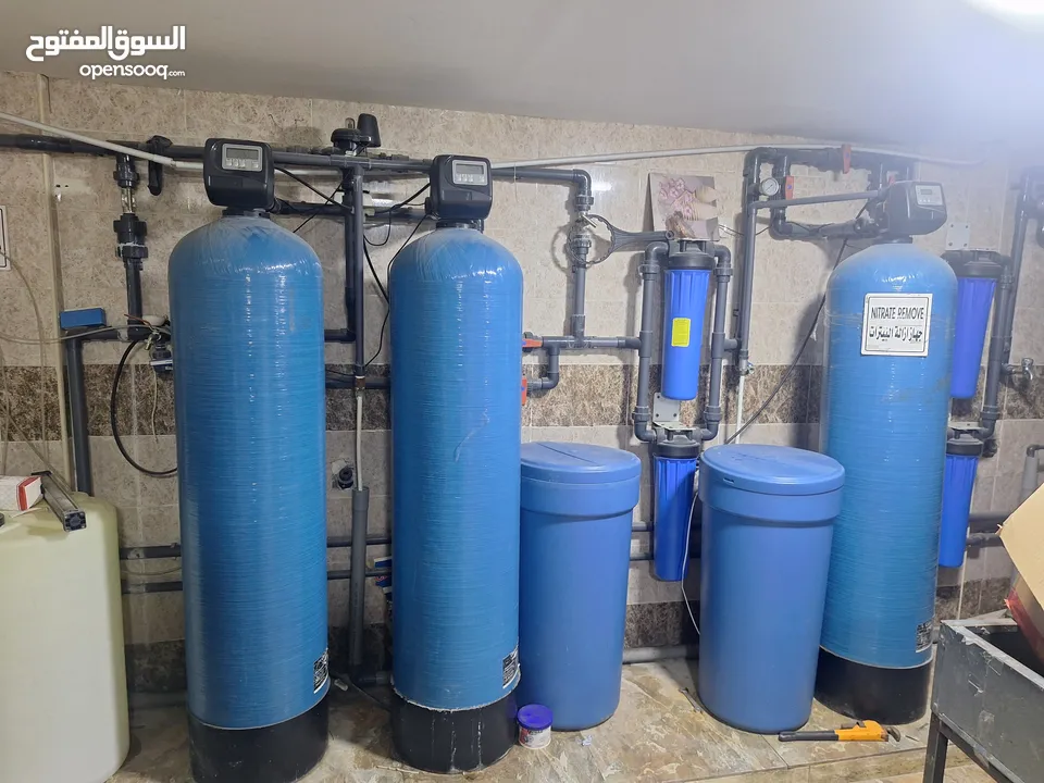 محطة مياه ومصنع مياه كراتين بالاضافه لقهوة