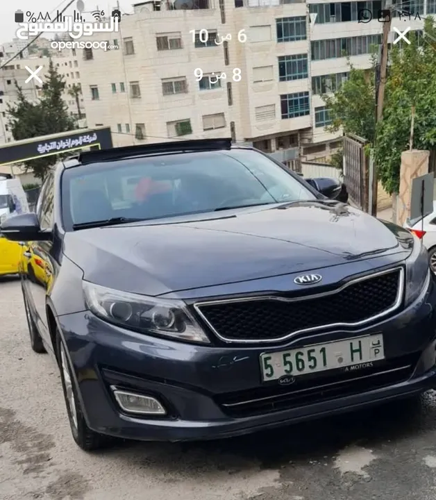 .كيا اوبتيما 2014 فل اضافات كاش 38000 الف كاش امكانيه البدل على كيا فورتي امكانية التقسيط  دفعه 15ال