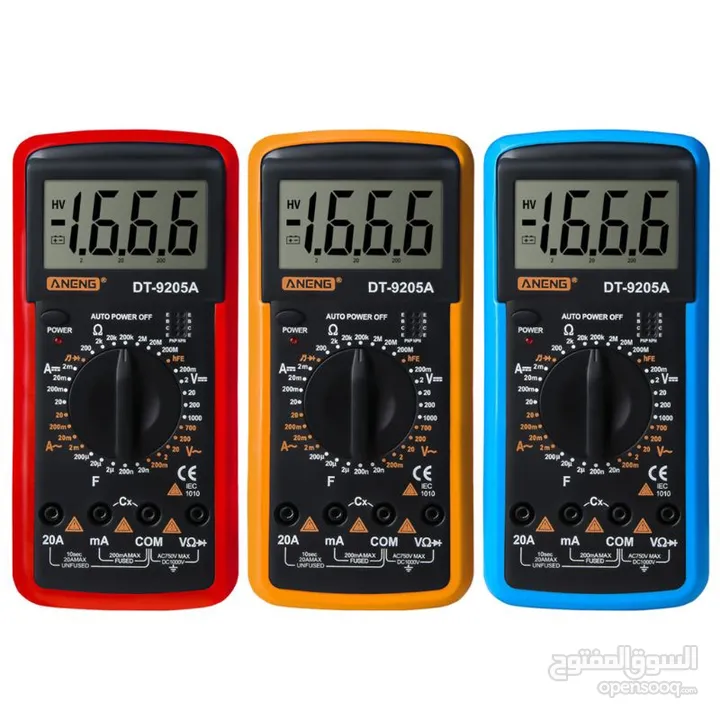 ساعة فحص ديجيتل نوع ممتاز جدا Digital Multimeter Dt9205a