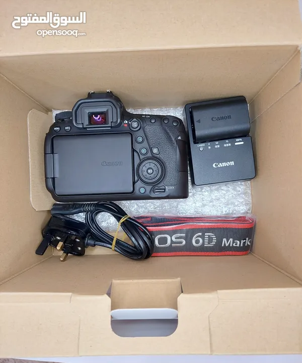 للبيع كاميرا canon 6d mark 2 -عداد الشتر (15k) فقط.  -الكاميرا وكالة نظيفة جدا استخدام شخصي فقط