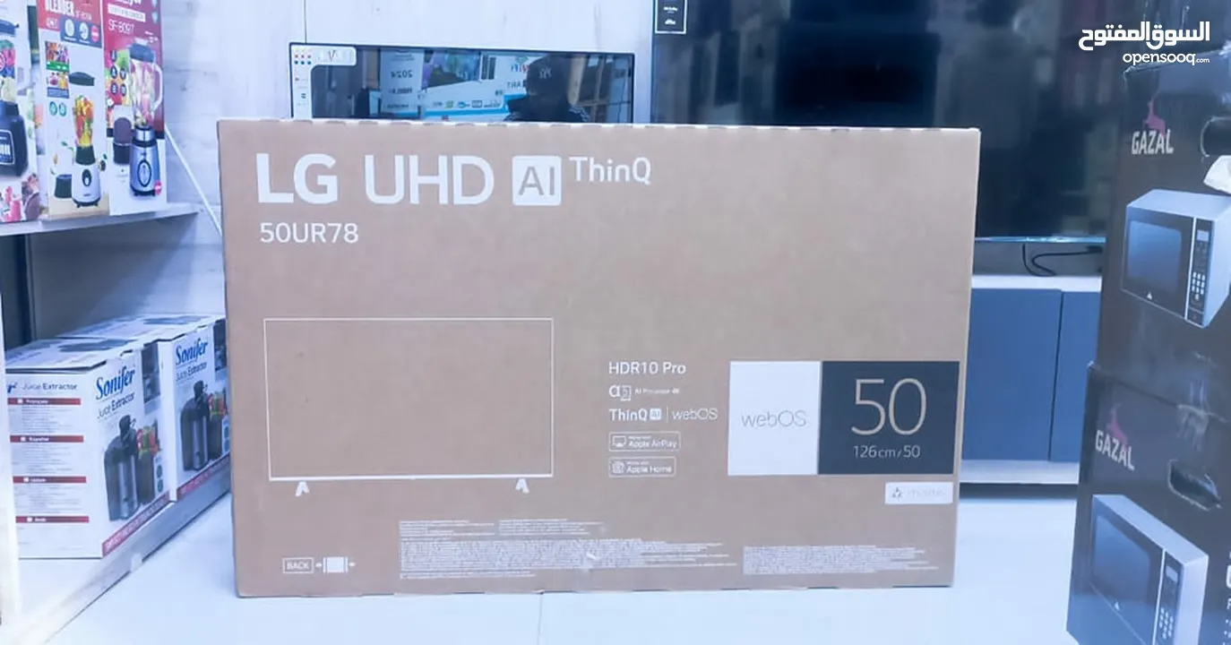 50 LG  انش سمارت 4K أومر صوتية ريموت ماوس فقط