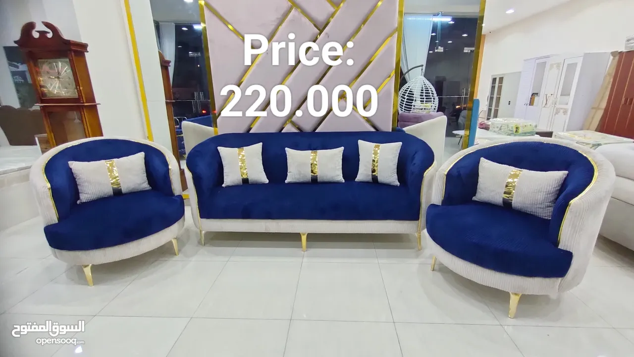 Sofa Set 6 Seater L Shape ( 3+2+1+1)