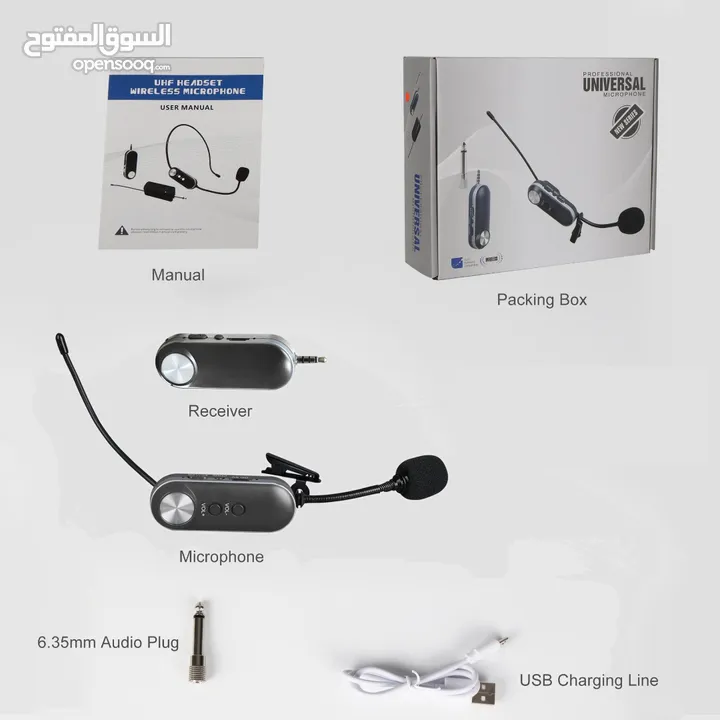 T-3 Lapel Mmicrophone Lavalier Microphone ميكرفون عنق لاسلكي