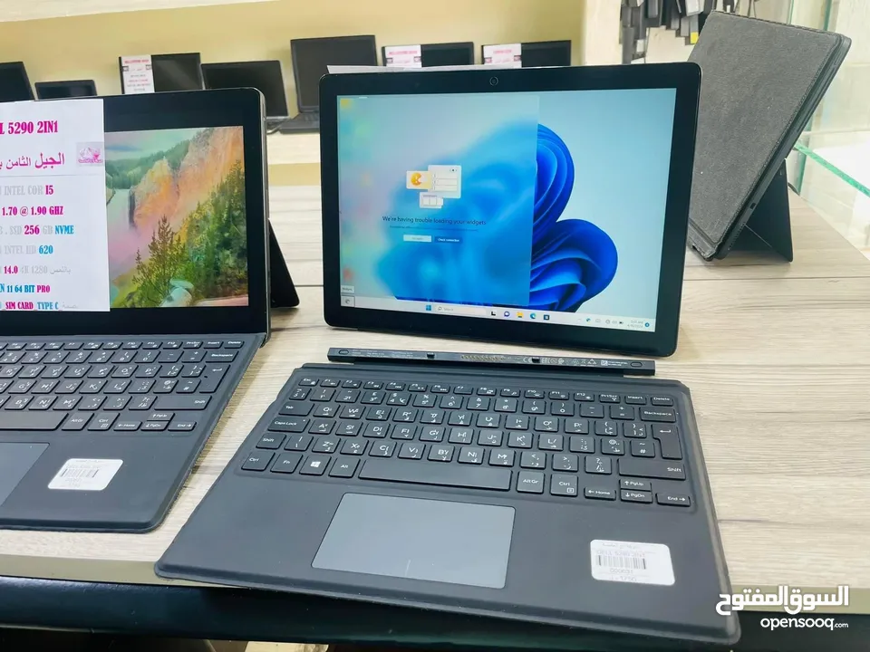 لاب توب وتاب في نفس الوقت DELL COR I5 الجيل التامن وبسعر 1750 دينار فقط لمس