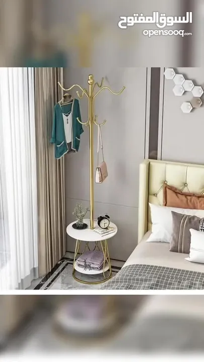 ستاند تعليق مع طاولة جانبية – قطعة فخمة تغيّر شكل غرفتك بالكامل!