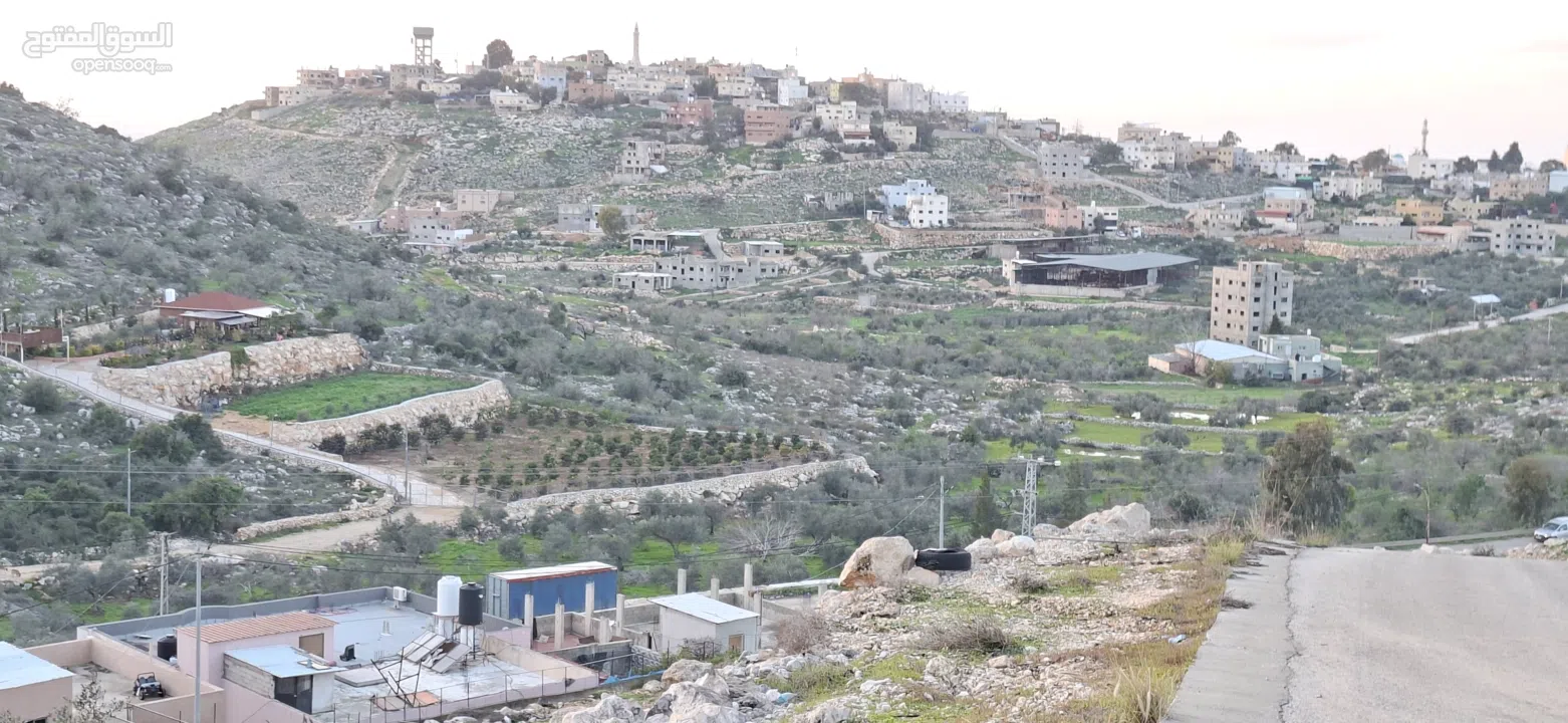 800متر طابوا فلسطيني في اجمل موقع بالكفريات واطلالة مميزةمنطقة( b)صالحة للبناء