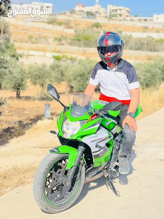 Kawasaki ninja 2017 250شطب مع وراقو  رقم