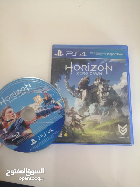 سي دي Horizon Zero Dawn مستعمل 1 شهر سبب البيع تم التختيم اللعبة شغالة ولا خدش