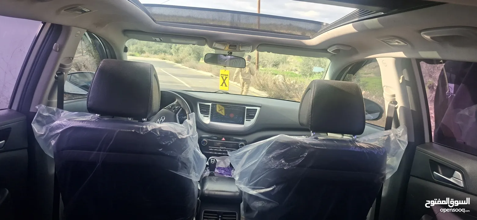 جيب هواندي توسان موديل 2016-ماتور 2000ديزل فل فل اضافات مع فتحة سقف بنوراما الجيب فحص شركة ونخب