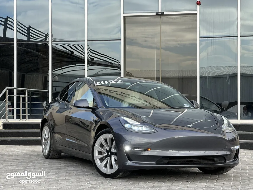 ‏2022 Tesla Model 3 dual motor  لونج رينج فل كامل فحص كامل بسعرررر مغررري