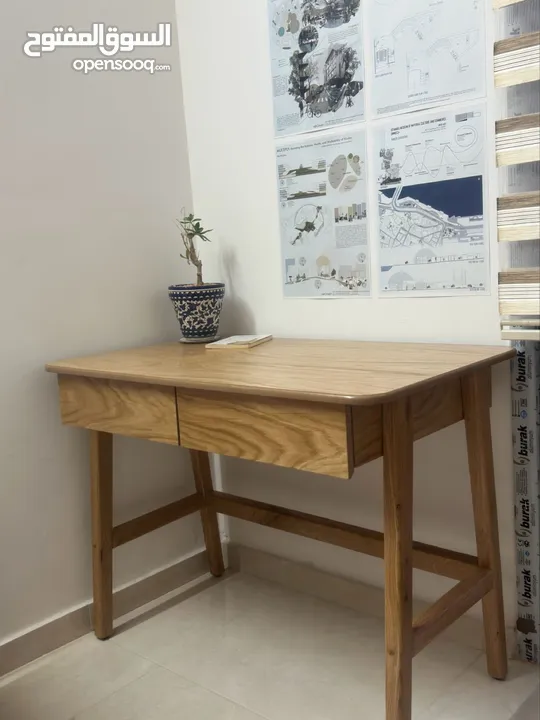 مكتب (100*60) خشب مع جارورين