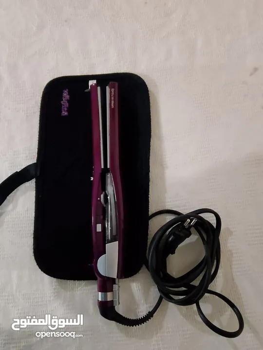 مكواه فرد الشعر بيبي ليس بالبخار للاستخدام الجاف والمبلل Babyliss Steam Wet & Dry Hair Straightener