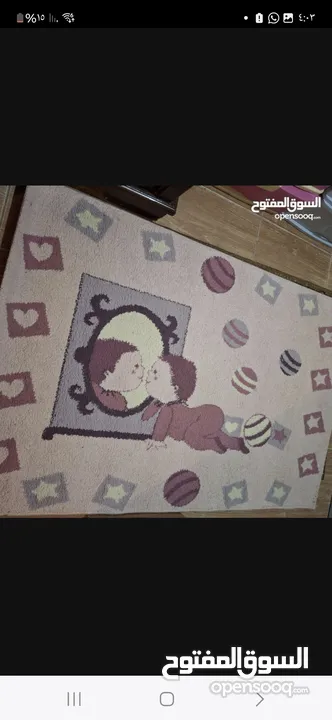 سجاد غرف أطفال وضعه ممتاز للبيع المستعجل بسبب الرحيل