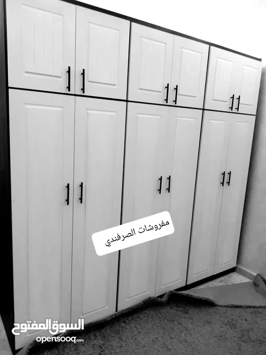 خزائن ملابس خشب لامنيت 18م لاتيه او حسب الطلب احجام كبيره درف او سحاب جميع الوان