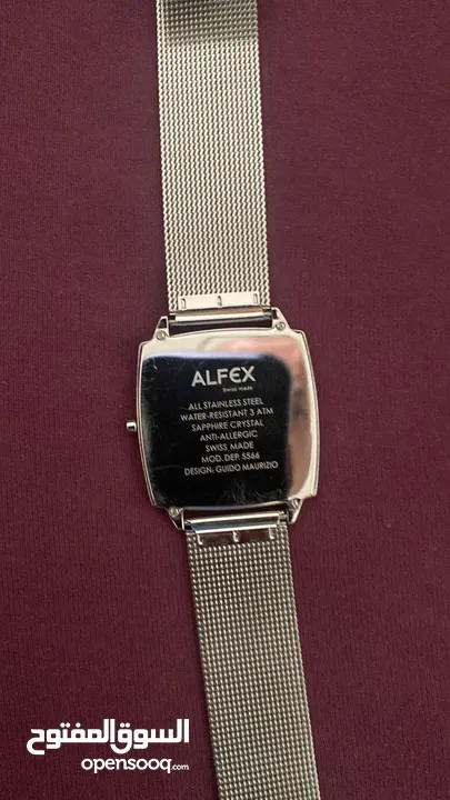 ساعة سويسرية Alfex