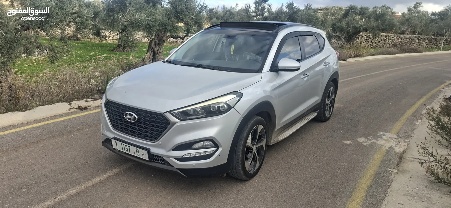 جيب هواندي توسان موديل 2016-ماتور 2000ديزل فل فل اضافات مع فتحة سقف بنوراما الجيب فحص شركة ونخب