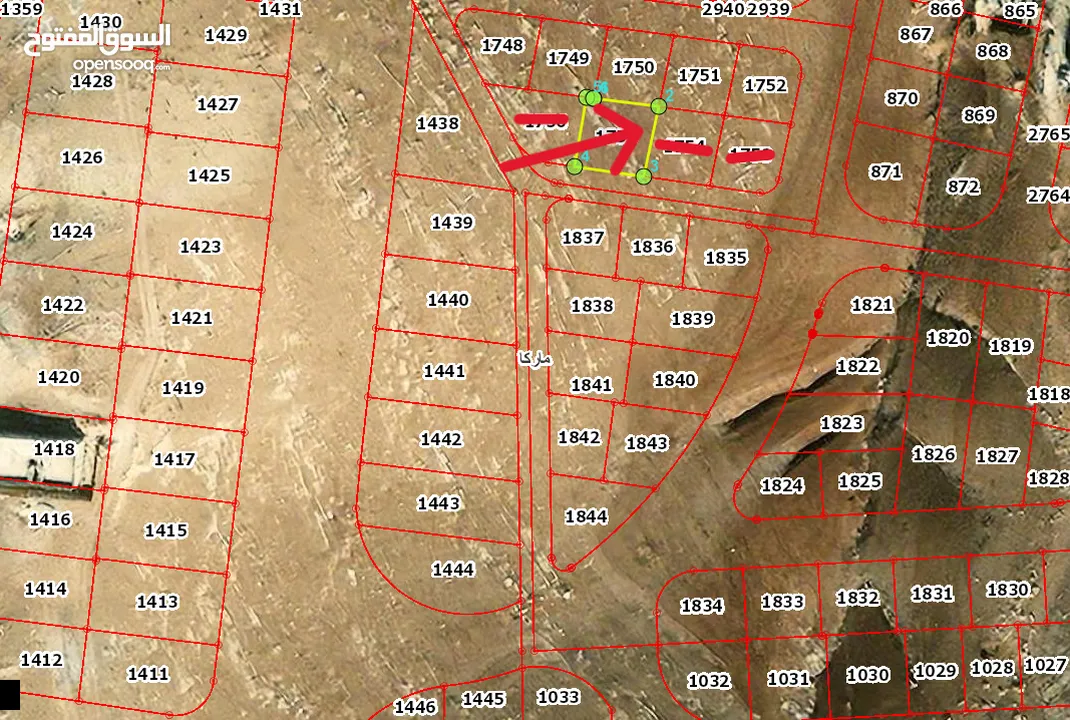 للبيع قطعة ارض من اراضي ماركا شرق عمان واجهه 20 م على الشارع منطقة سكنيةجديدة تصلح لكافة الاستثمارات