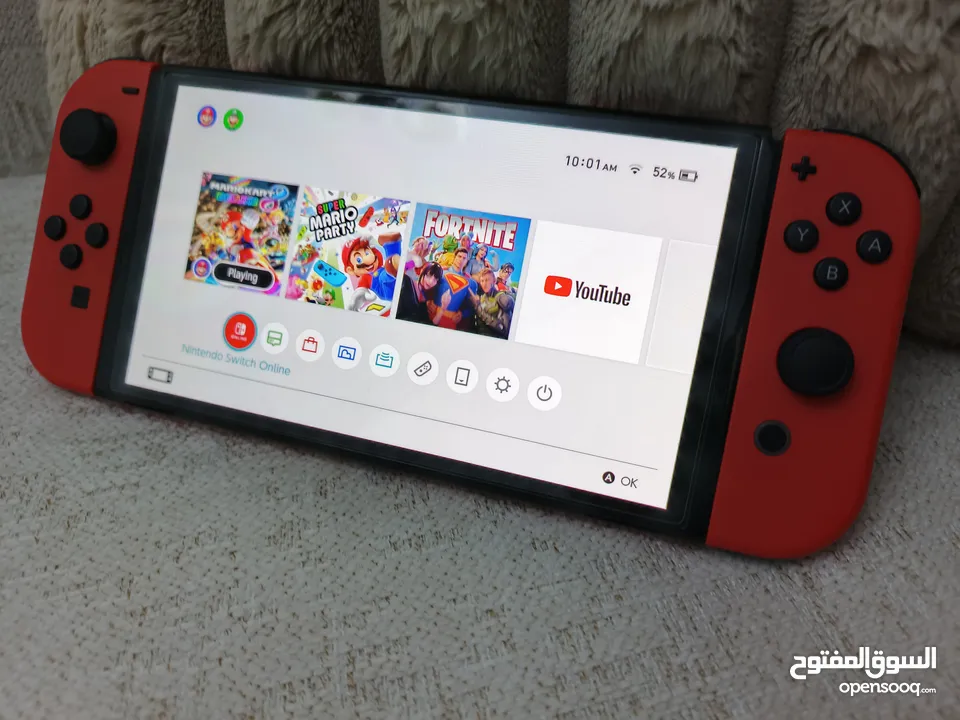 نينتندو سويتش اولد نسخه ماريو الخاصه للبيع بسعر مناسب