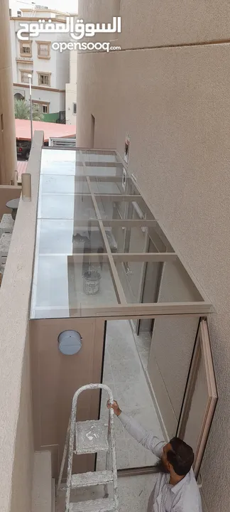 aluminium door windoos shuttet decor glass all aluminium reapair work