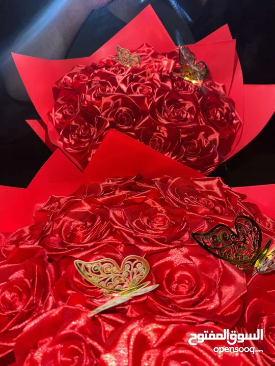 باقة ورد ستان ب 55 شيقل الحجم كبير
