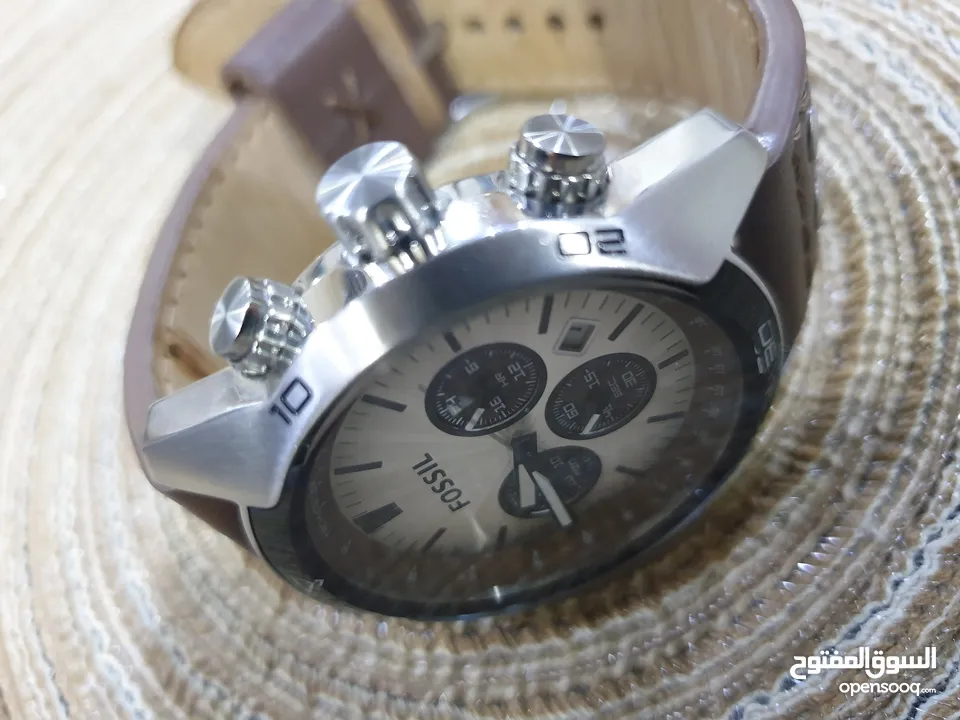 FOSSIL Coachman Chronograph Brown Leather Watch - (241592165) | السوق ...