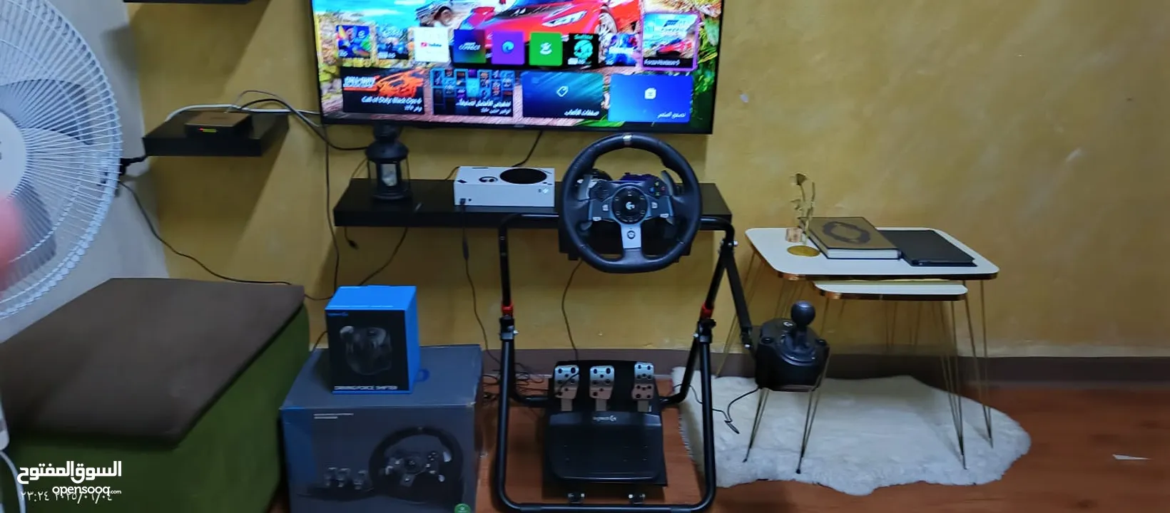 ستيرنج وقير وستاند لوجيتك g920 للاكس بوكس و pc استخدام ساعات معدودة  بحال الجديد سعر حرق نصف التكلفة