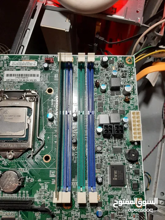 طقم كمبيوتر مكتبي للبيع: معالج Intel Core i5-4590 الجيل الرابع + مذربورد ASM LGA 1150 + رام 4GB DDR3