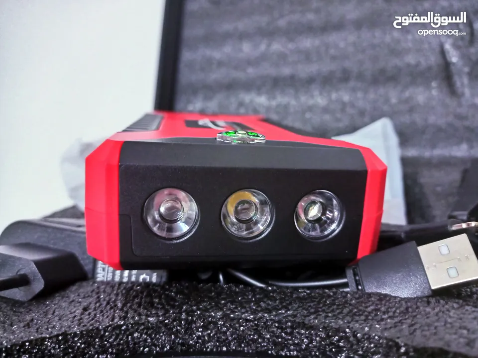 باوربانك طوارئ 12 فولت لتشغيل المركبات المتعددة وشحن الموبايل 12v emergency car jump starter