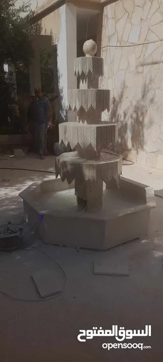 نوافير وشلالات جميع انواع الحجر البناء والديكوارات الستفسار الاتصال على الرقم وعلى واتس اب 077272750