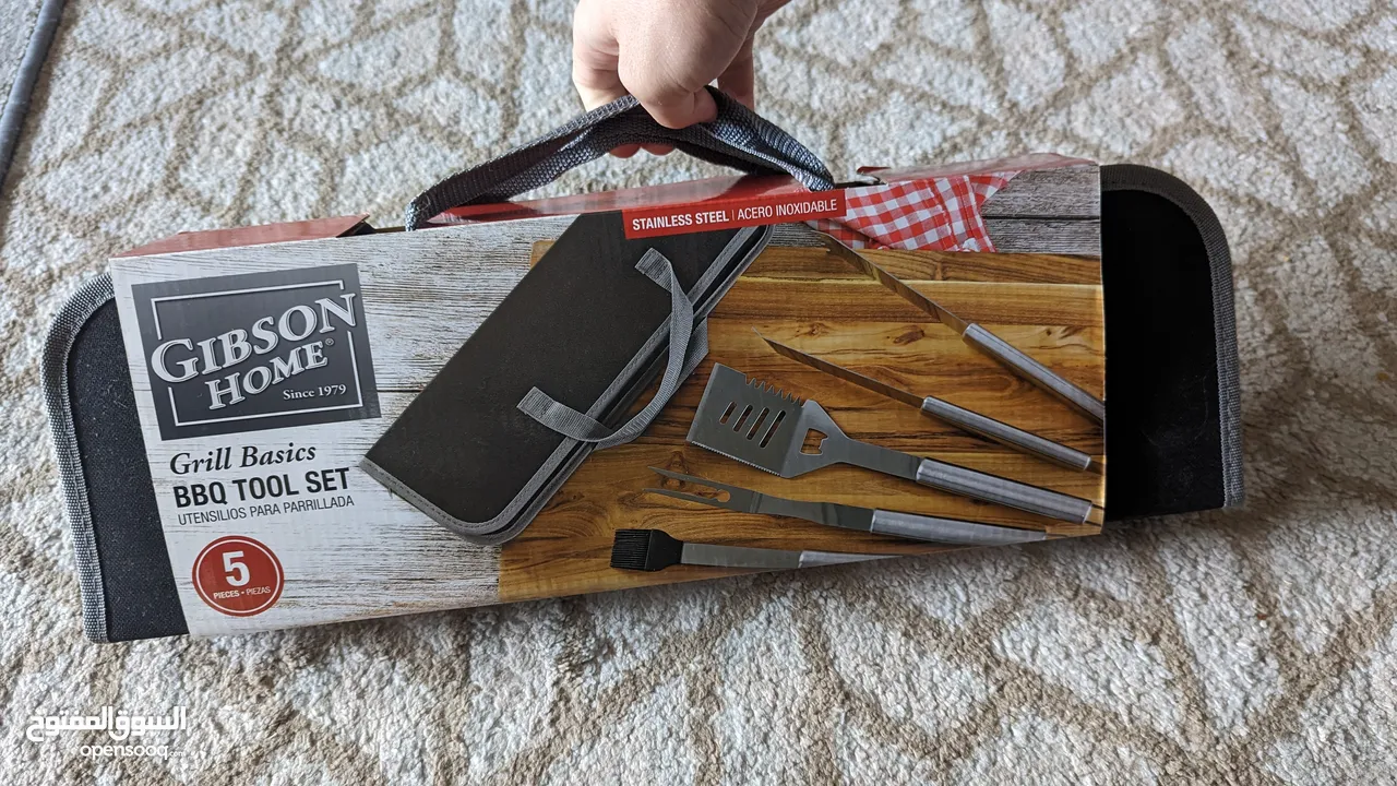 عدة ادوات شوي امريكية جيبسون BBQ Grill Set Gibson جديدة غير مستعمل