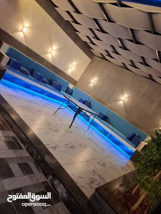 شاليه البحر الميت اول الراما جديد وفخم ومميز للايجار اليومي اوشهري او سنوي