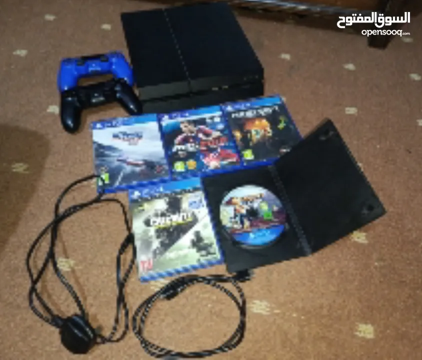 500GB PS4 FAT V2 مستعملة شغالة ٪100