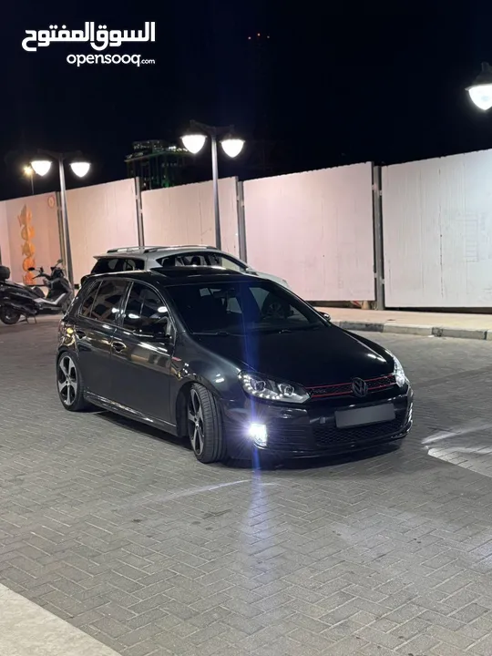 للبيع نص بنص او كاشش جولف gti 2012 فل اضافات  ستيج 2 بوبس داون بايب  تعديل مرتب مطور جديد بلكرتونة