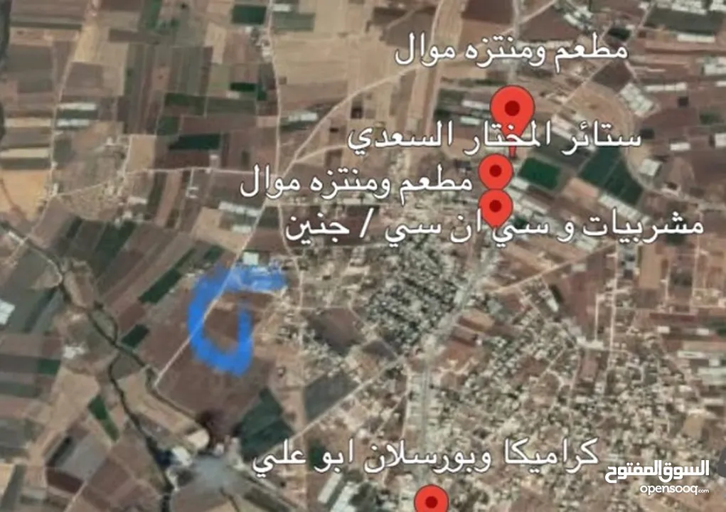 ارض للبيع جنين خلف شارع الناصرة 2345 متر