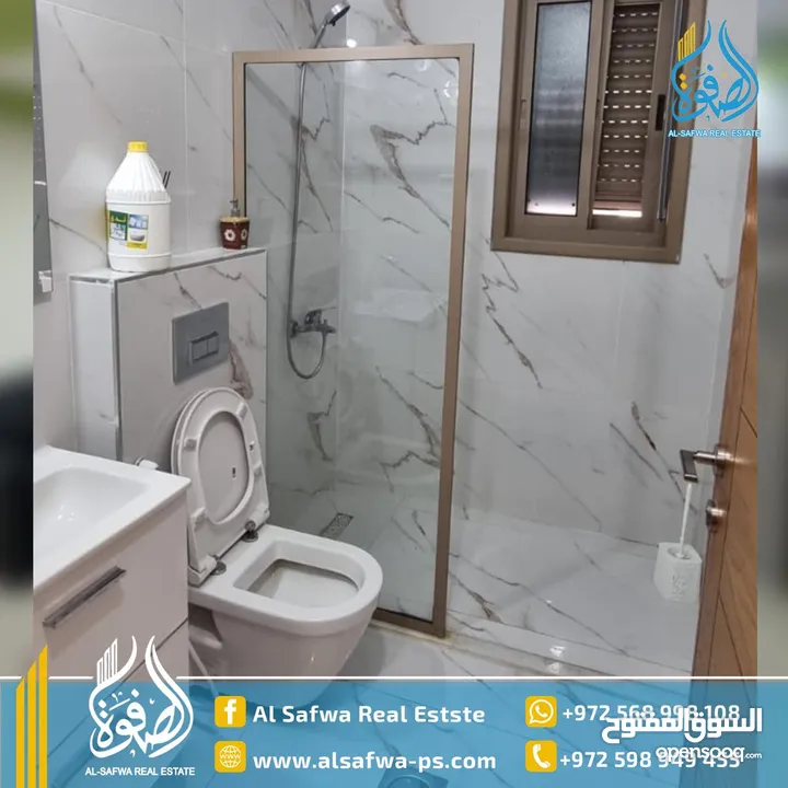 شقه مفروشه للايجار عين منجد قرب قيادة الشرطه