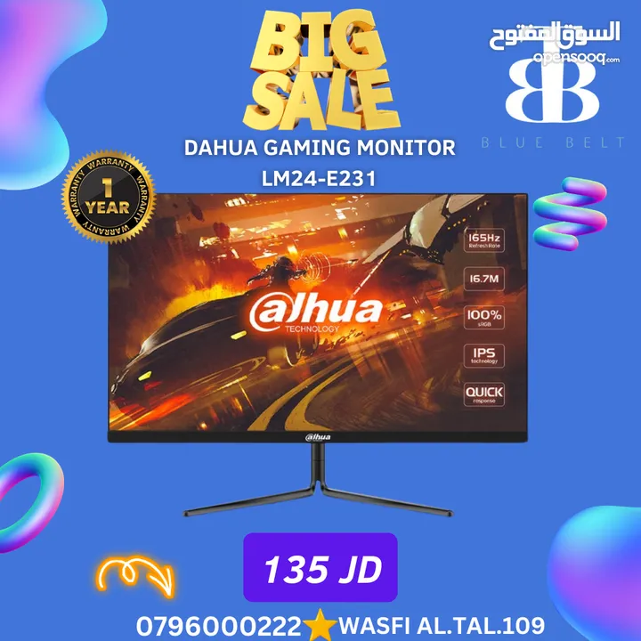 DAHUA GAMING MONITOR LM24-E231NEW شاشة جيمنق 165 هيرتز