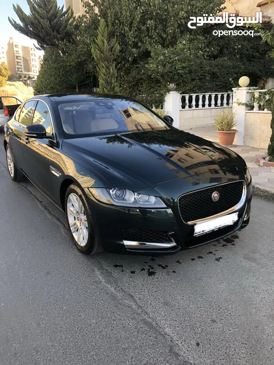 جاكوار XF 2018 وارد وكالة المحمودية لون مميز للبيع كلين ولا غلطة بيع او بدل