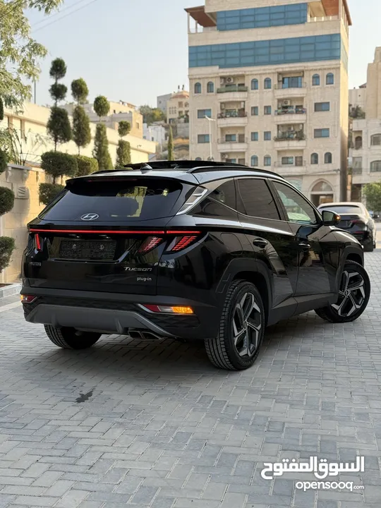 هونداي توسان ترخيص 2022 محرك 1600 هايبرد plug in/يقطع على الشحنه 65 كيلو متر  271 حصان